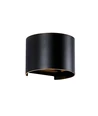 LEDlife RGB+CCT 6W væglampe - Tuya, sort, rund, op/ned, justerbar, inde / ude, IP65, inkl. lyskilde