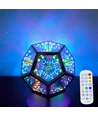 Infinity mirror light - RGBW, 9W, USB tilslutning, inkl. fjernbetjening