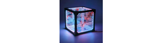 Infinity Cube 10x10 RGBIC - 3D lys effekt, inkl. fjernbetjening, USB tilslutning