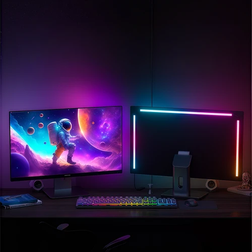 PC Sync LED strip 34" skærm 3 sider - RGBIC, USB, 60 LED/m, 10W/m