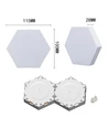 RGBIC Hexagon Væglys 6 stk. sæt
