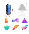 RGBIC Hexagon Tri Panels sæt 10 stk. - fjernbetjening, app styring, væglys