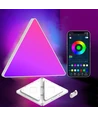 6 stk. RGBIC Hexagon Tri Panels væglys - Fjernbetjening, app styring