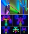 Hexa-Light RGBIC komplet sæt - 9 lysskinner, vægmonteret, Bluetooth app, USB