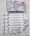 Hexa-Light RGBIC Sort komplet sæt - 9 lysskinner, vægmonteret, Bluetooth app, USB