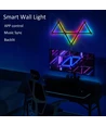 Hexa-Light RGBIC Sort komplet sæt - 9 lysskinner, vægmonteret, Bluetooth app, USB
