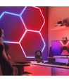 Hexagon RGBIC 3 felter komplet sæt - 50W. inklusiv bluetooth controller og strømforsyning