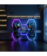 Hexagon RGBIC 1 felt komplet sæt - 20W. inklusiv bluetooth controller og strømforsyning