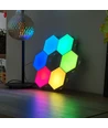 6 stk. RGBIC Hexagon Væglys - Væglampe, RGBIC