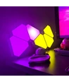 RGBIC Hexagon Tri Panels sæt 10 stk. - fjernbetjening, app styring, væglys