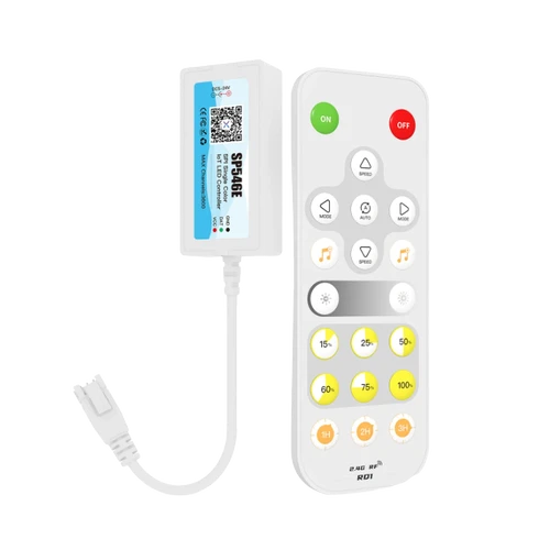 Mini controller + fjernbetjening til SPI løbelys controller - 2,4ghz