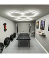 Hexagon LED 5 felter komplet sæt - RA95, 168W. inklusiv strømtilslutning