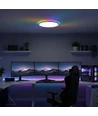 CCT loftlampe med RGBIC backlight - Ø30cm, 39W, Tuya, inkl. fjernbetjening