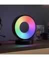 Cirkel RGBIC lampe - 18x15cm, Bluetooth, 5V USB