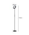 Wi-Fi Tuya/SmartLife LED Gulvlampe i RGB+CCT Farve - Sort