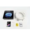 3m RGBIC Neon flex slange - USB, IP20, Komplet sæt, vævet reb, Bluetooth App, fjernbetjening