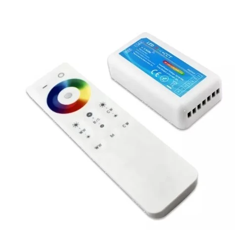 RGB+CCT controller med fjernbetjening - Passer kun til RGB+CCT strip, RF trådløs, 12V (240W), 24V (480W)