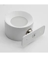 4,5W Genopladelig væglampe CCT - IP20, Rund, Hvid, 360° roterbar, inkl. lyskilde og fjernbetjening