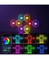 10 stk. Hexagon Infinity Væglys - RGBIC
