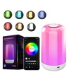 Opladelig RGB+CCT LED bord/natlampe - Bluetooth, Hvid, touch dæmpbar, IP20 indendørs