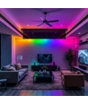 5m RGBIC Neon Flex LED sæt - 5V USB, Bluetooth app, fjernbetjening