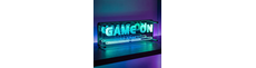 RGB Game On Neon Skilt - Infinity Mirror effekt, Bluetooth, App-styring