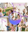 Hover Orb flyvende bold med RGB lys - Ø9,5 cm, lilla, perfekt til børn og barnlige sjæle