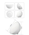 Opladelig RGB+CCT halvkugle bord/natlampe - Hvid, Tuya Smart/Smart life, IP20 indendørs