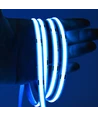 10m 9W/m Lyseblå COB-LED strip - 24V DC, IP20, 320 LED/m