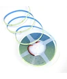 10m 9W/m Turkis COB-LED strip - 24V DC, IP20, 320 LED/m