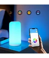 RGBIC+CCT LED bord/natlampe - Hvid, touch styring, IP20 indendørs