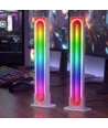 2 stk. RGBIC infinite ambient light bar hvid - 24cm, Bluetooth, 5W