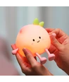 MOCHI Fersken natlampe i blød silikone - genopladelig, touch dæmpbar