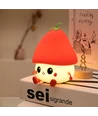 MOCHI Jordbær natlampe i blød silikone - genopladelig, touch dæmpbar
