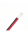 20m 1,2mm² kabel rød/sort - 2-ledet (16AWG), 12V-24V, til LED strip