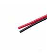100m 1,2mm² kabel rød/sort - 2-ledet (16AWG), 12V-24V, til LED strip