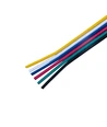 20m 1,2mm² RGBCCT kabel - 6-ledet (16AWG), 12V-24V til LED strip