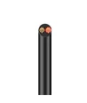 10m Kabel rød/sort, sort rund - 2x0,35mm², 12V-24V, til LED strip