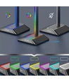 RGB headset holder - 24cm høj, 2x USB output