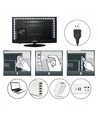 80cm USB LED strip til TV og PC - 60 LED pr. meter
