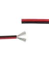 10m Kabel rød/sort - 2x0,35mm², 12V-24V, til LED strip