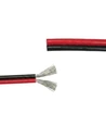 5m 1,2mm² kabel rød/sort - 2-ledet (16AWG), 12V-24V, til LED strip