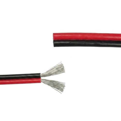 10m 1,2mm² kabel rød/sort - 2-ledet (16AWG), 12V-24V, til LED strip