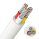 5m CCT Kabel, hvid rund - 3x0,35mm², 12V-24V, til LED strip
