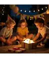 MOCHI Hundehvalp natlampe i blød silikone - genopladelig, varm/neutral hvid