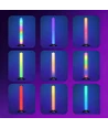2 stk. ambient gamer bordlamper - RGB løbelys, 360° effekt, 42 cm