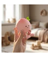 MOCHI Fersken natlampe i blød silikone - genopladelig, touch dæmpbar
