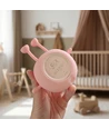MOCHI Fersken natlampe i blød silikone - genopladelig, touch dæmpbar