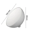 Opladelig RGB+CCT halvkugle bord/natlampe - Hvid, Tuya Smart/Smart life, IP20 indendørs