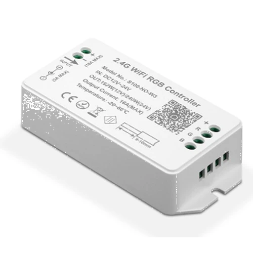 WiFi RGB controller -  Tuya Smart/Smart Life, uden fjernbetjening, Google Home/Alexa kompatibel, 12V (120W), 24V (240W)